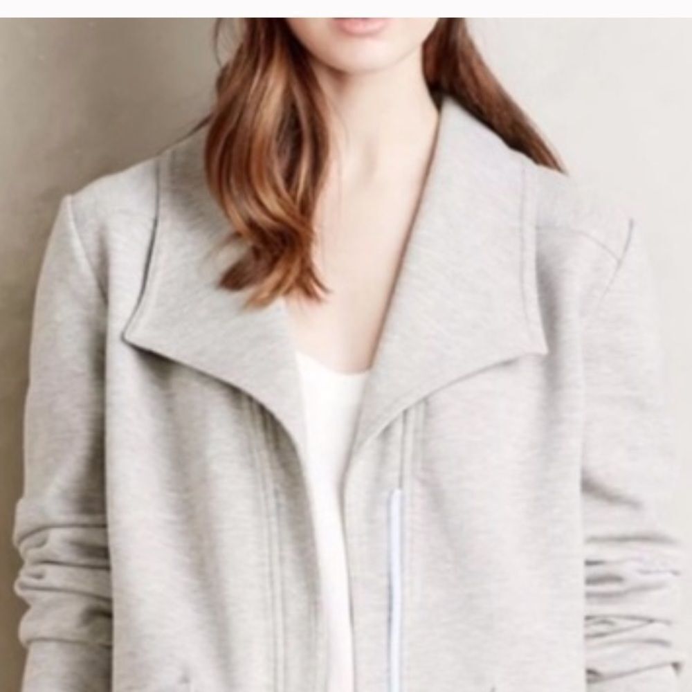 Anthropologie Saturday Sunday Gray Swing Jacket Size L